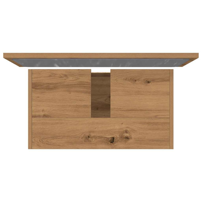 Set Mobili da Bagno 2 pz Rovere Artigianale Legno Multistrato 856068