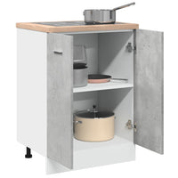 Armadio Inferiore Grigio Cemento 60x46x81,5cm Legno Multistrato 856073