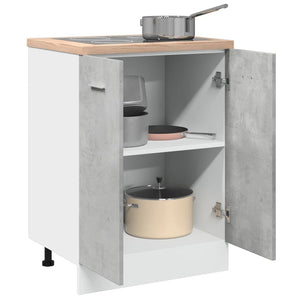 Armadio Inferiore Grigio Cemento 60x46x81,5cm Legno Multistrato 856073