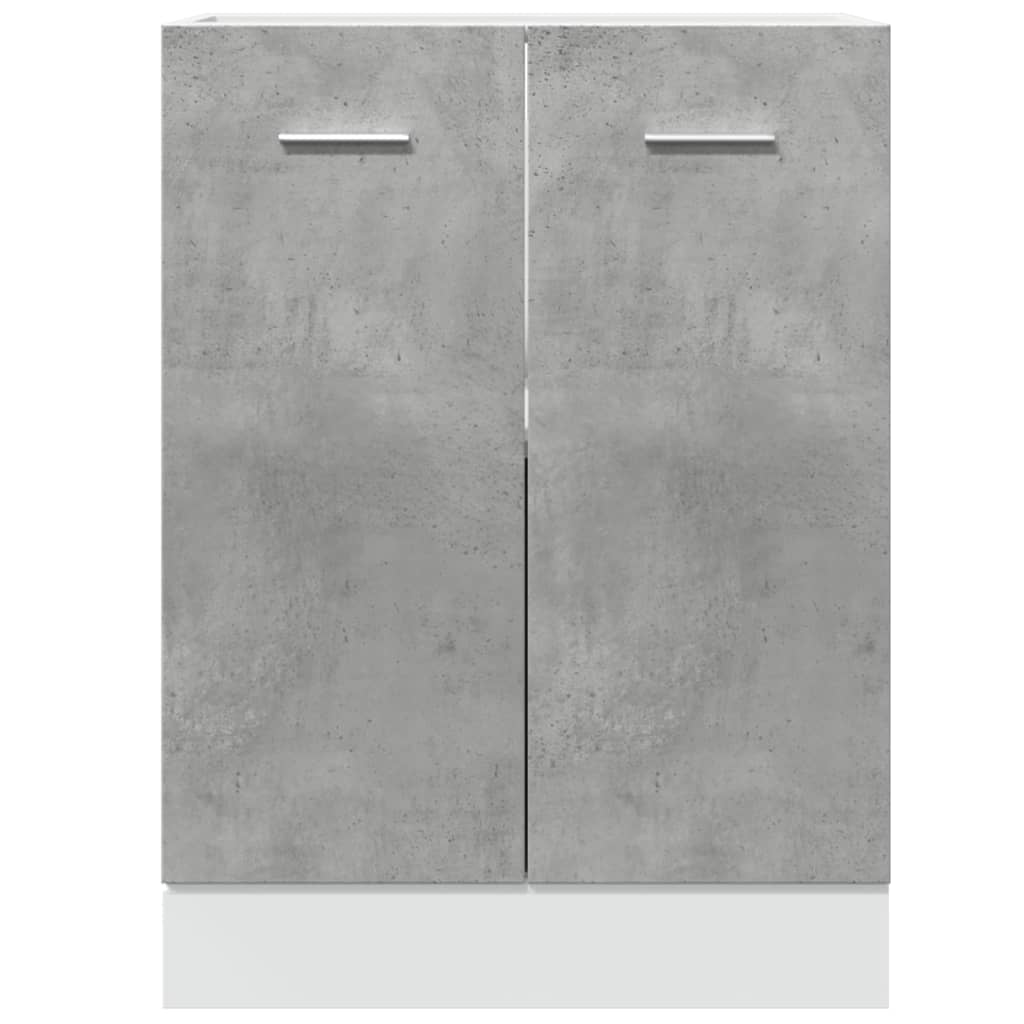 Armadio Inferiore Grigio Cemento 60x46x81,5cm Legno Multistrato 856073