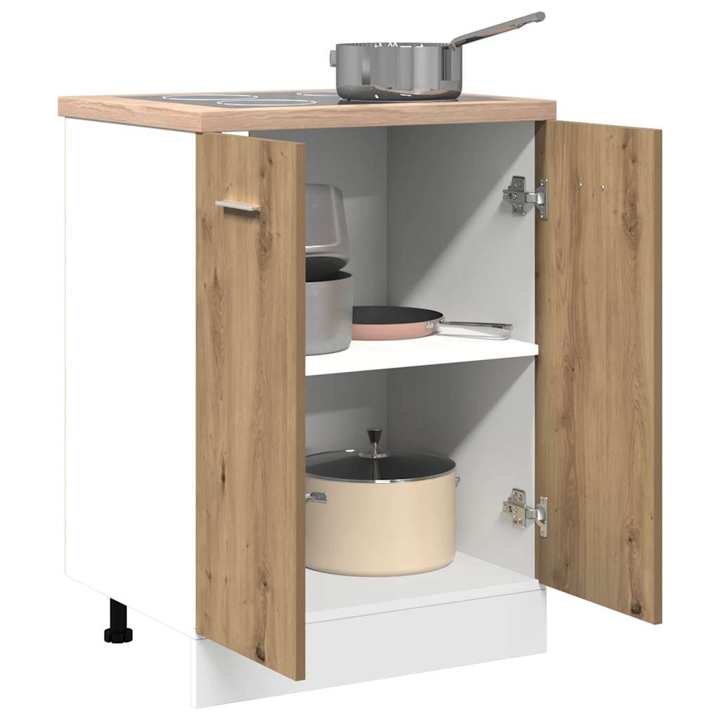 Armadio Inferiore “Lyon” Rovere Artigianale 60x46x81,5 cm 856075