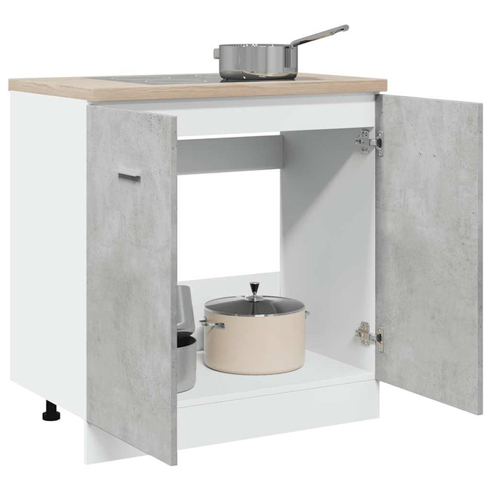 vidaXL Armadio per Lavabo “Lyon” Grigio Cemento 80x46x81,5 cm in