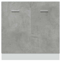 vidaXL Armadio per Lavabo “Lyon” Grigio Cemento 80x46x81,5 cm in