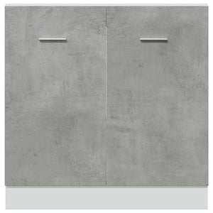 vidaXL Armadio per Lavabo “Lyon” Grigio Cemento 80x46x81,5 cm in