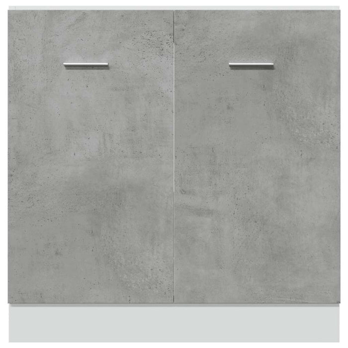 vidaXL Armadio per Lavabo “Lyon” Grigio Cemento 80x46x81,5 cm in