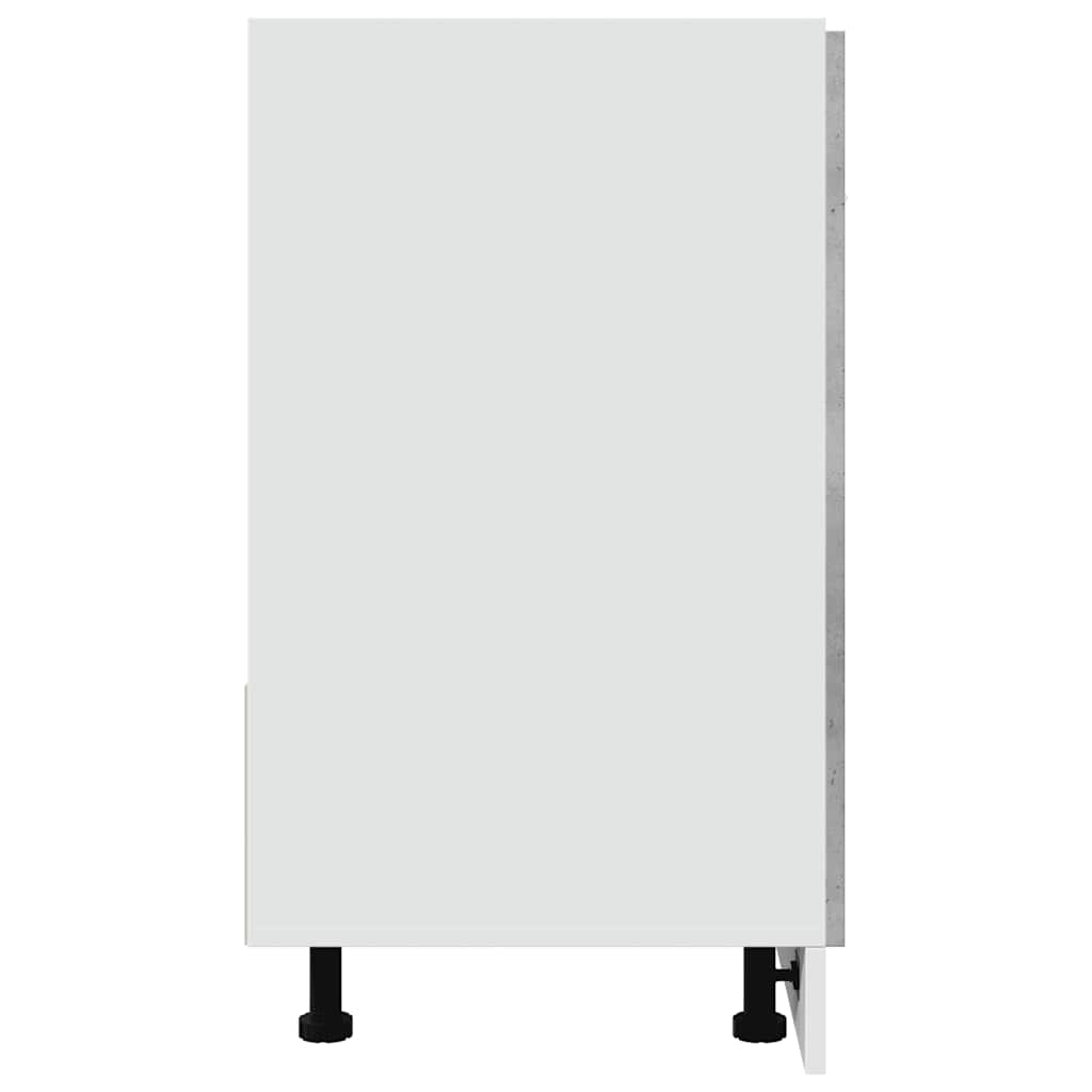 vidaXL Armadio per Lavabo “Lyon” Grigio Cemento 80x46x81,5 cm in