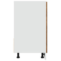 Mobile Sottolavello "Lyon"-Armadietto da bagno Legno Antico 80x46x81,5cm