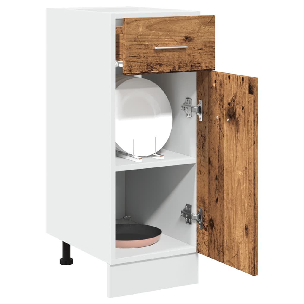 vidaXL Armadio Cassetto “Lyon” Legno Antico 30x46x81,5 cm