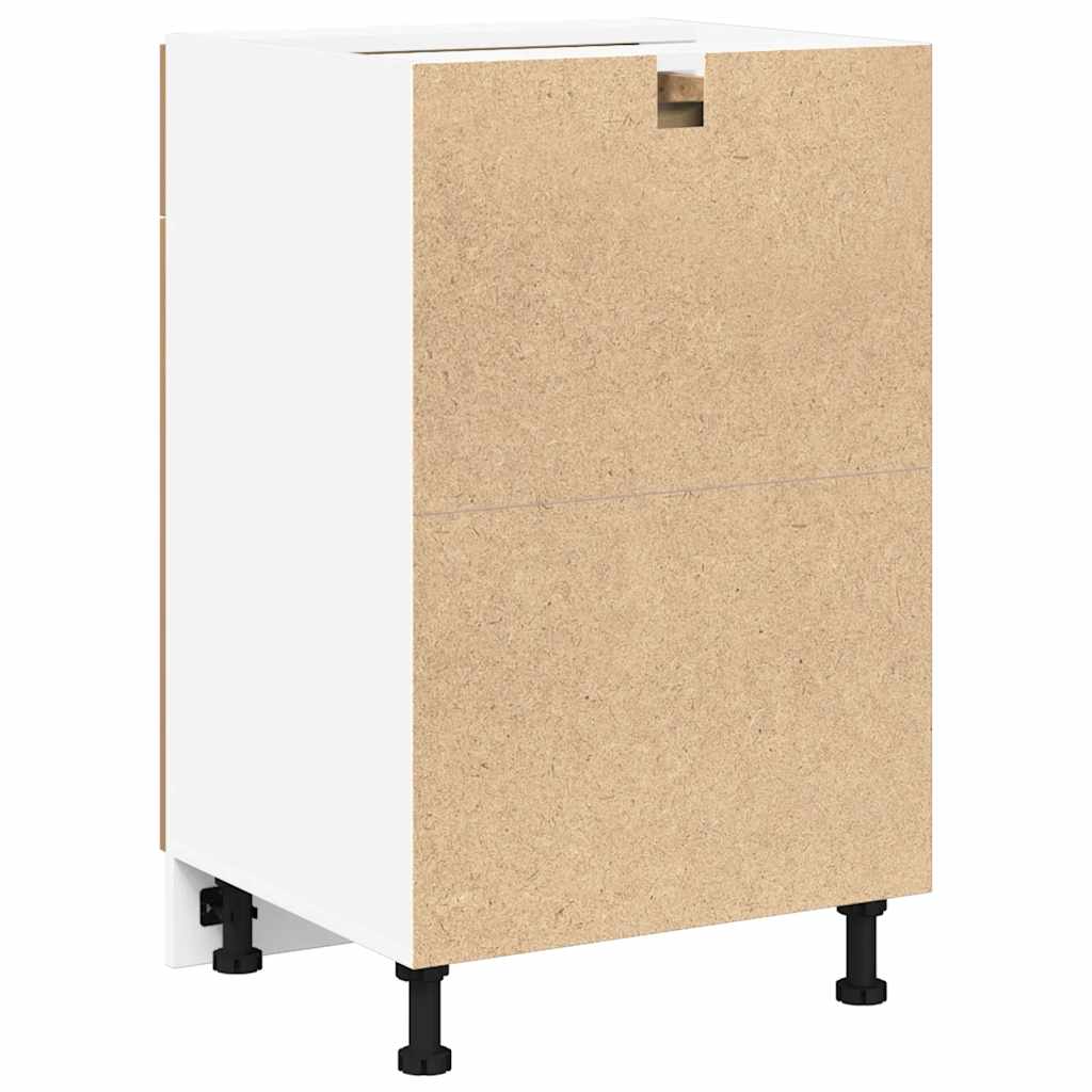 vidaXL Cassettiera “Lyon” Rovere Artigianale 40x46x81,5 cm