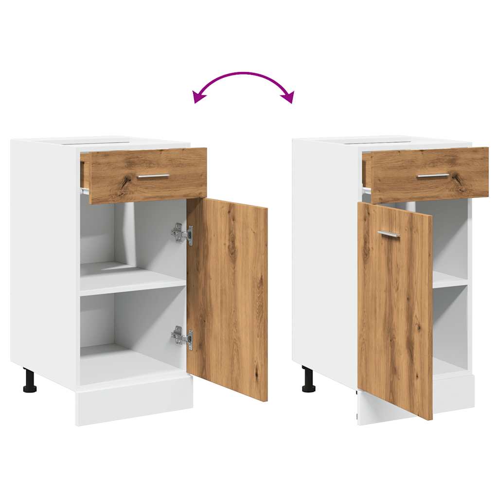 Cassettiera “Lyon” Rovere Artigianale 40x46x81,5 cm 856084