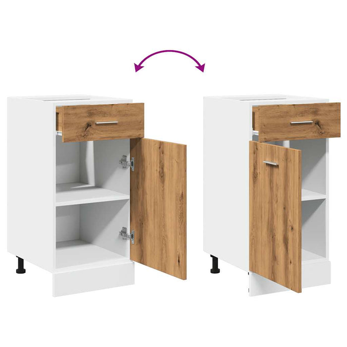 Cassettiera “Lyon” Rovere Artigianale 40x46x81,5 cm 856084