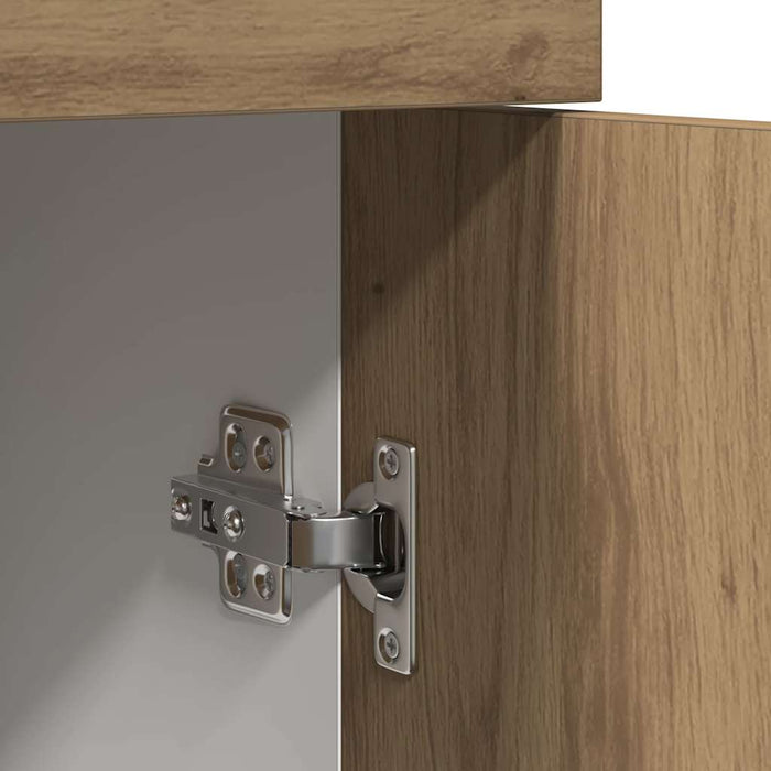 vidaXL Cassettiera “Lyon” Rovere Artigianale 40x46x81,5 cm