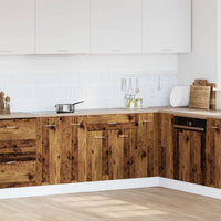 vidaXL Cassettiera “Lyon” Inferiore Legno Antico 60x46x81,5 cm