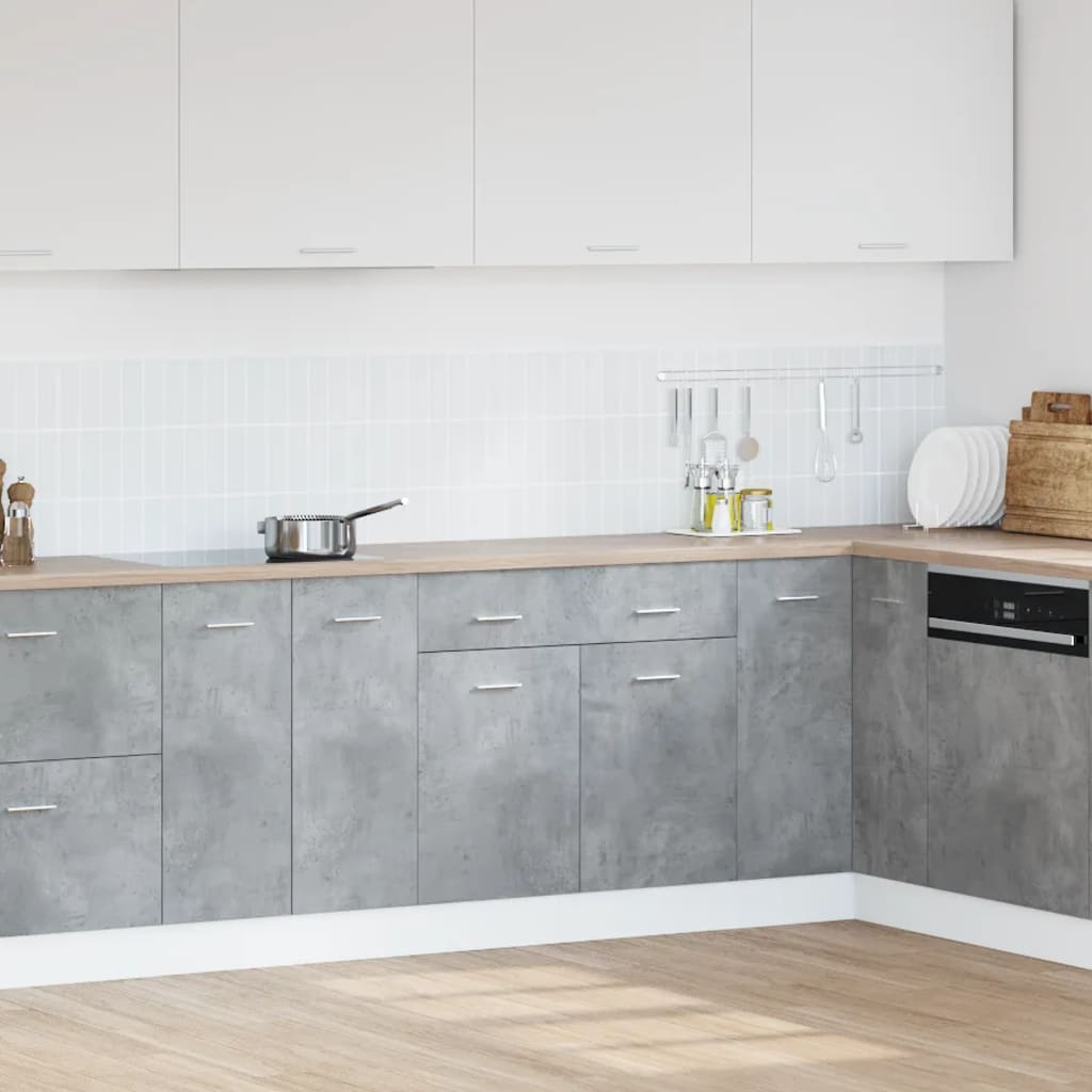 Armadio Inferiore Cassetto Lyon Grigio Cemento 80x46x81,5