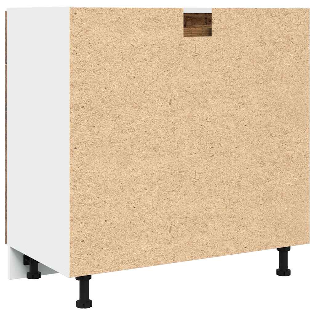 Cassettiera Legno Antico 80x46x81,5 cm Legno Multistrato 856092