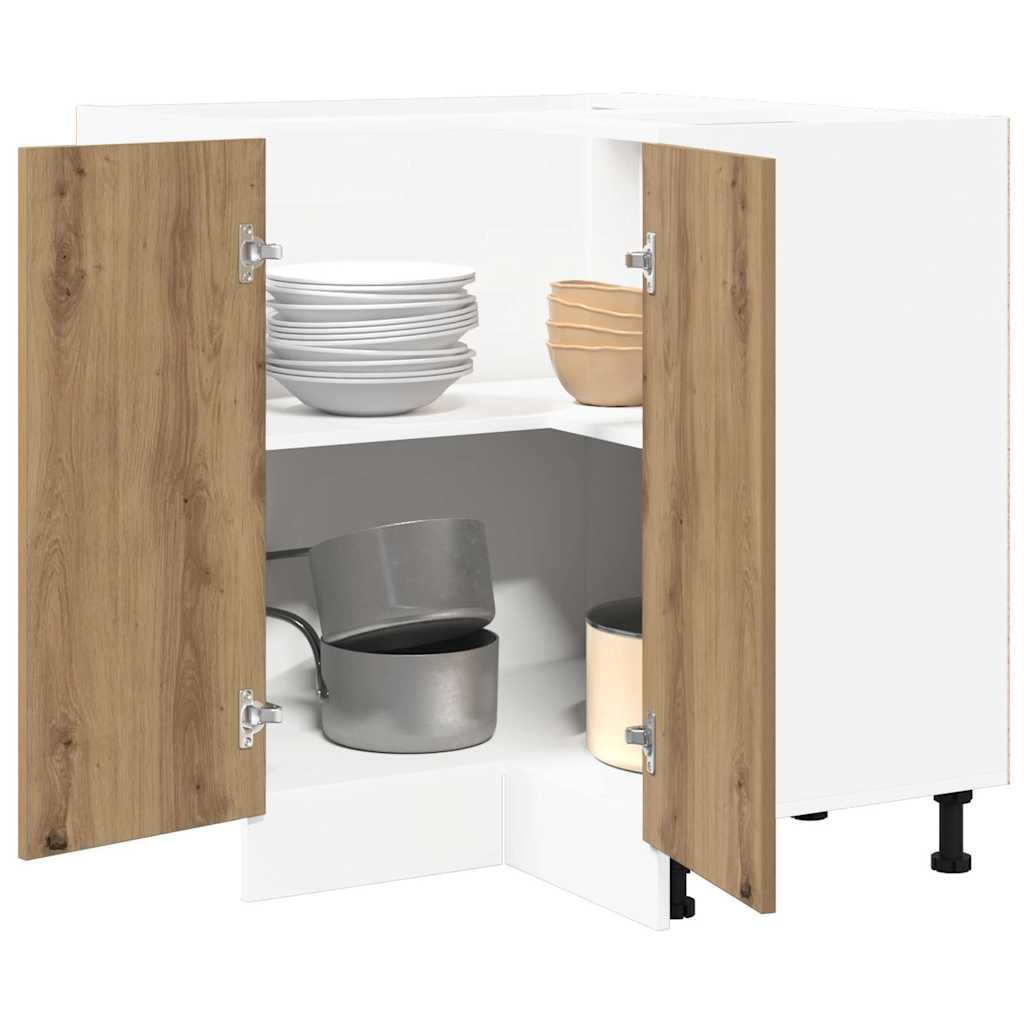 Armadietto Cucina-Mobiletto da Cucina ¡°Lyon¡± Rovere Artigianale 75,5x75,5x81,5 cm