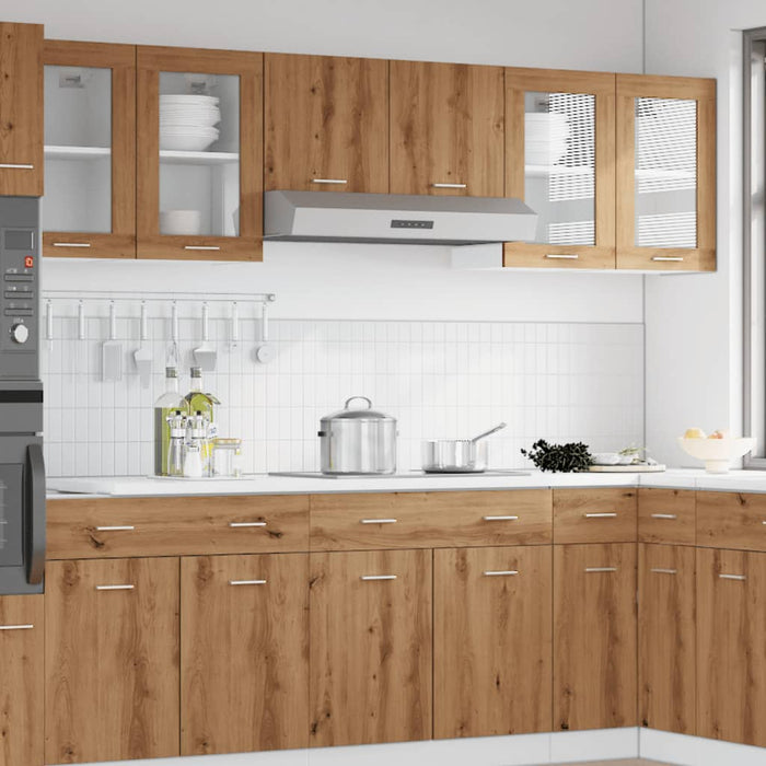 Pensile Vetro “Lyon” Rovere Artigianale 40x31x60 cm 856099