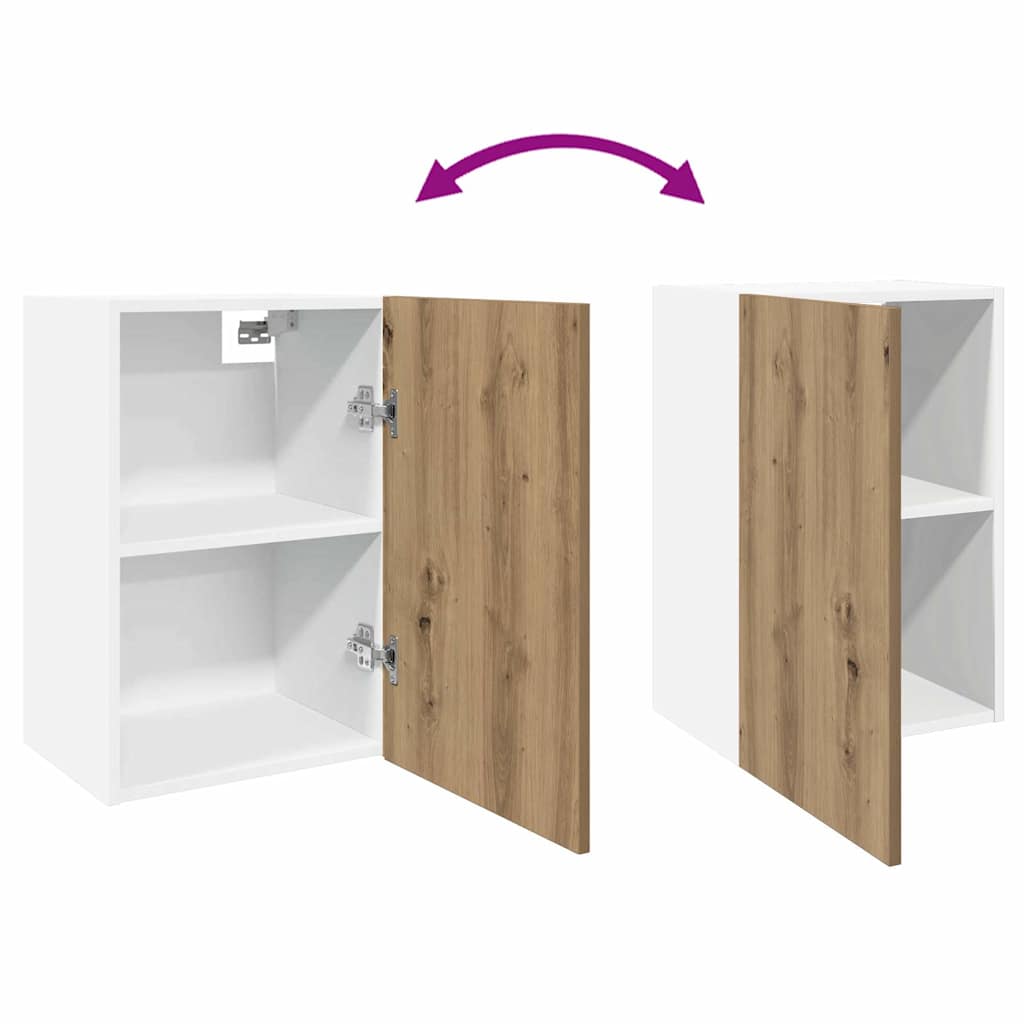 vidaXL Mobile Pensile “Lyon” Rovere Artigianale 40x31x60 cm