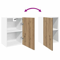 vidaXL Mobile Pensile “Lyon” Rovere Artigianale 40x31x60 cm