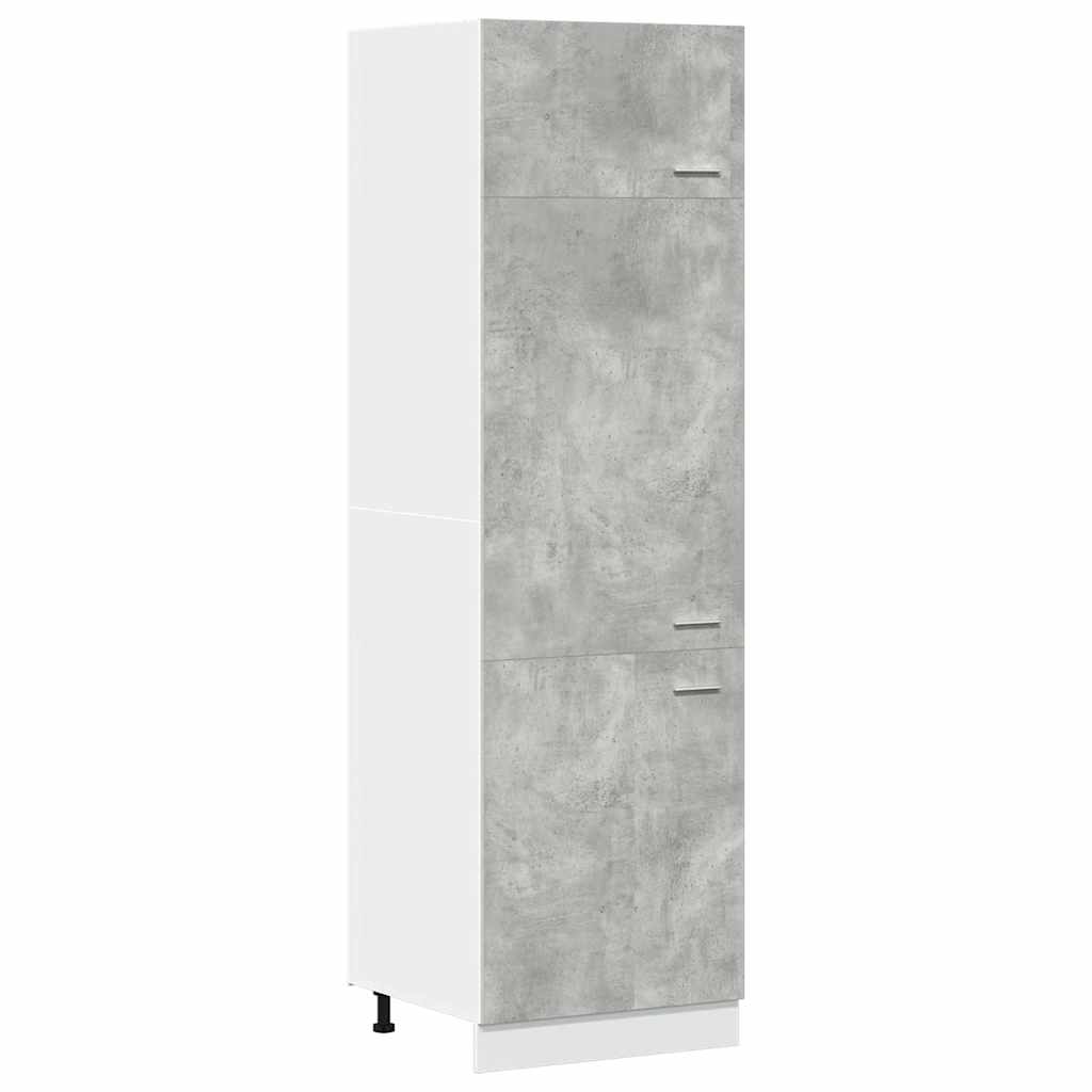 Mobile per Frigo “Lyon” Grigio Cemento 60x57x207 cm 856124