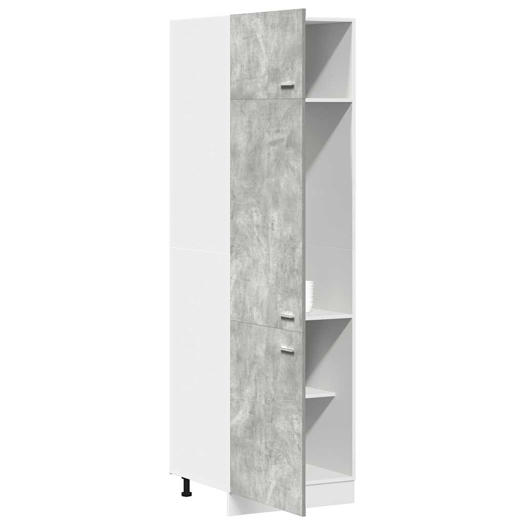 Mobile per Frigo “Lyon” Grigio Cemento 60x57x207 cm 856124
