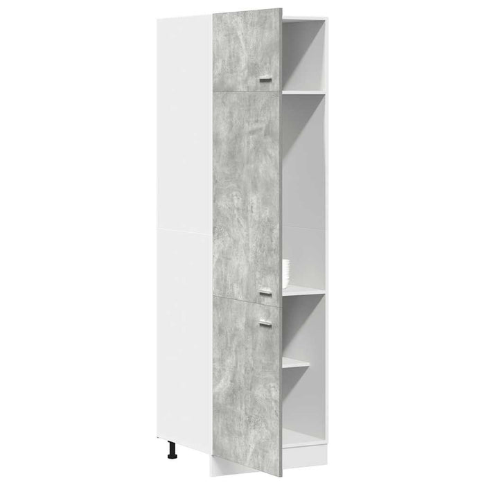 Mobile per Frigo “Lyon” Grigio Cemento 60x57x207 cm 856124