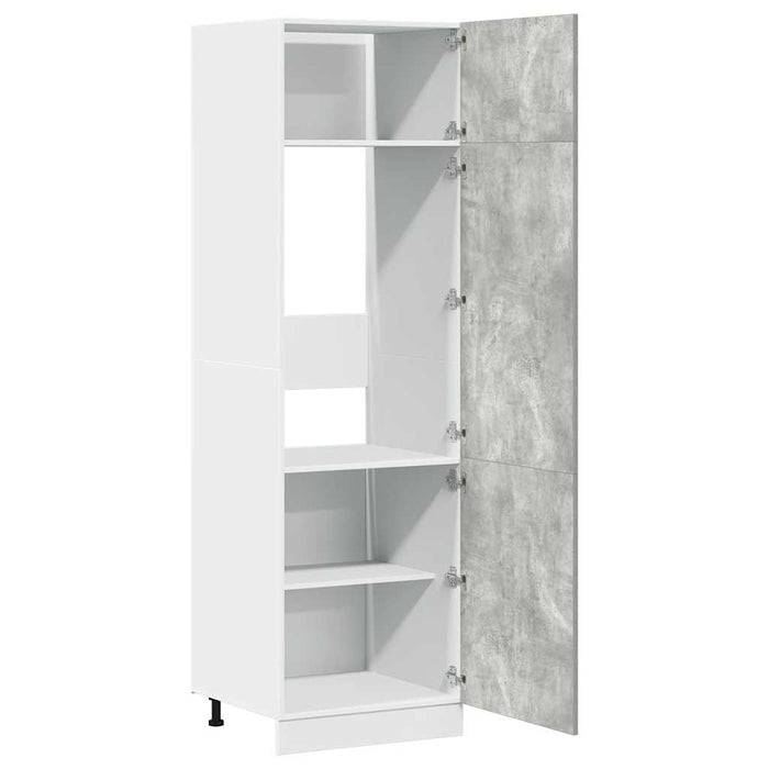 vidaXL Mobile per Frigo “Lyon” Grigio Cemento 60x57x207 cm