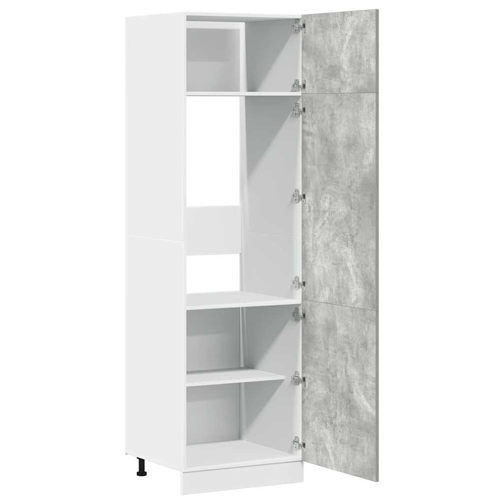 Mobile per Frigo “Lyon” Grigio Cemento 60x57x207 cm 856124