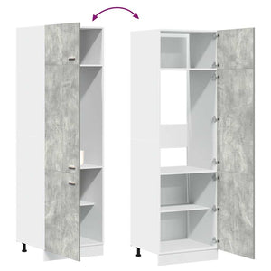 Mobile per Frigo “Lyon” Grigio Cemento 60x57x207 cm 856124