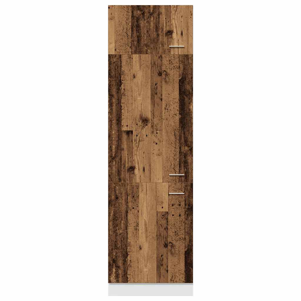 vidaXL Armadio per Frigo “Lyon” Legno Antico 60x57x207 cm