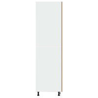 Mobile per Frigo Rovere Artigianale 60x57x207 cm in Truciolato 856126