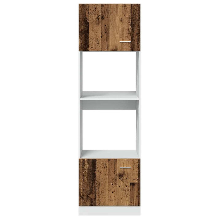 Mobile per Microonde “Lyon” Legno Antico 60x57x207 cm 856128