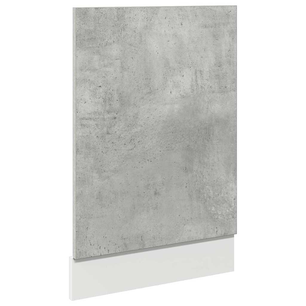 vidaXL Pannello Lavastoviglie “Lyon” Grigio Cemento 45x3x67 cm
