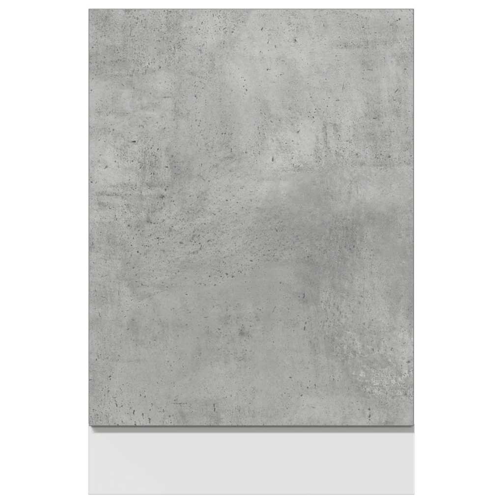 vidaXL Pannello Lavastoviglie “Lyon” Grigio Cemento 45x3x67 cm