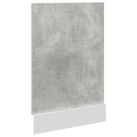 vidaXL Pannello Lavastoviglie “Lyon” Grigio Cemento 45x3x67 cm