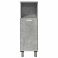 Mobile da Bagno Grigio Cemento 30x30x95 cm in Legno Multistrato 856136
