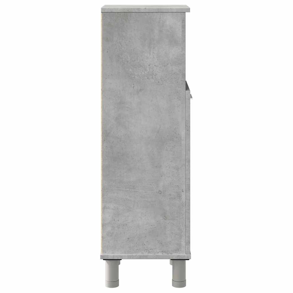 Mobile da Bagno Grigio Cemento 30x30x95 cm in Legno Multistrato 856136