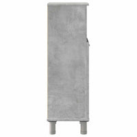 Mobile da Bagno Grigio Cemento 30x30x95 cm in Legno Multistrato 856136