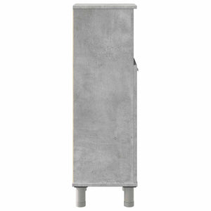 Mobile da Bagno Grigio Cemento 30x30x95 cm in Legno Multistrato 856136