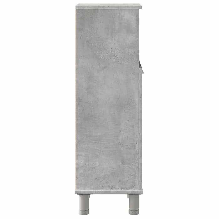 Mobile da Bagno Grigio Cemento 30x30x95 cm in Legno Multistrato 856136