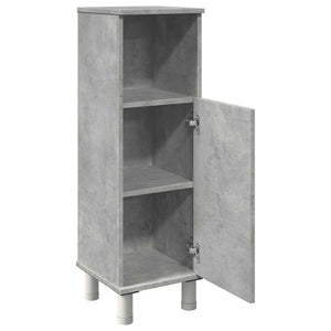 Mobile da Bagno Grigio Cemento 30x30x95 cm in Legno Multistrato