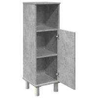 Mobile da Bagno Grigio Cemento 30x30x95 cm in Legno Multistrato 856136