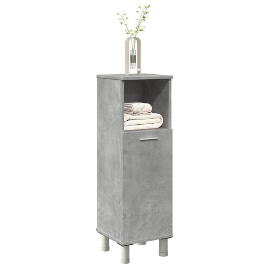 Mobile da Bagno Grigio Cemento 30x30x95 cm in Legno Multistrato 856136