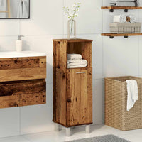 Mobile da Bagno Legno Antico 30x30x95 cm in Legno Multistrato