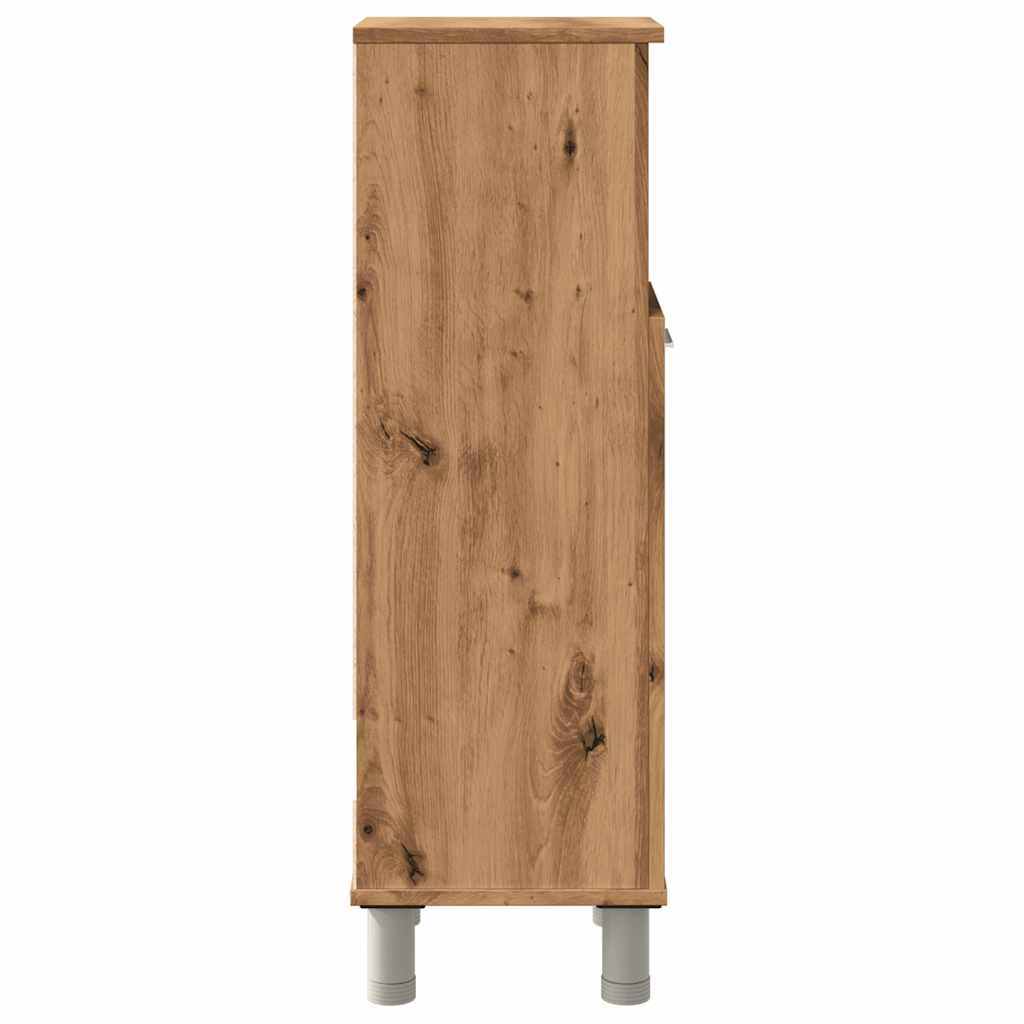 Armadietto Bagno Artigianale 30x30x95 cm in Legno Multistrato 856138
