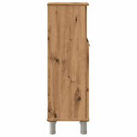 Armadietto Bagno Artigianale 30x30x95 cm in Legno Multistrato 856138