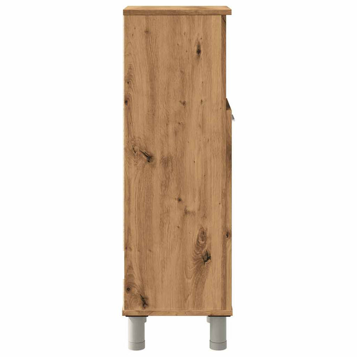 Armadietto Bagno Artigianale 30x30x95 cm in Legno Multistrato 856138