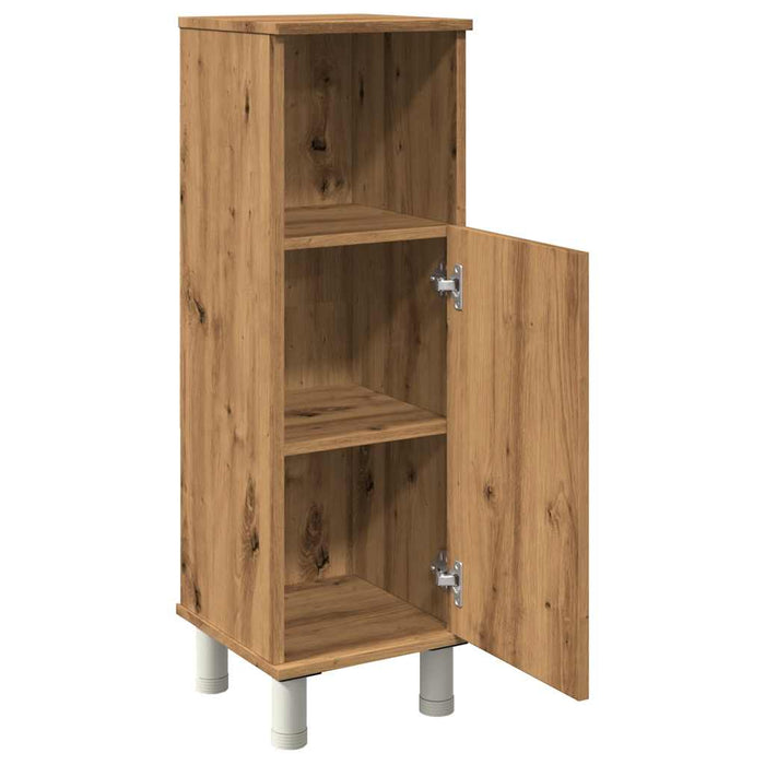 Armadietto Bagno Artigianale 30x30x95 cm in Legno Multistrato 856138