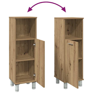 vidaXL Armadietto Bagno Artigianale 30x30x95 cm in Legno Multistrato