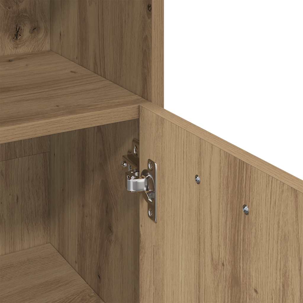 vidaXL Armadietto Bagno Artigianale 30x30x95 cm in Legno Multistrato